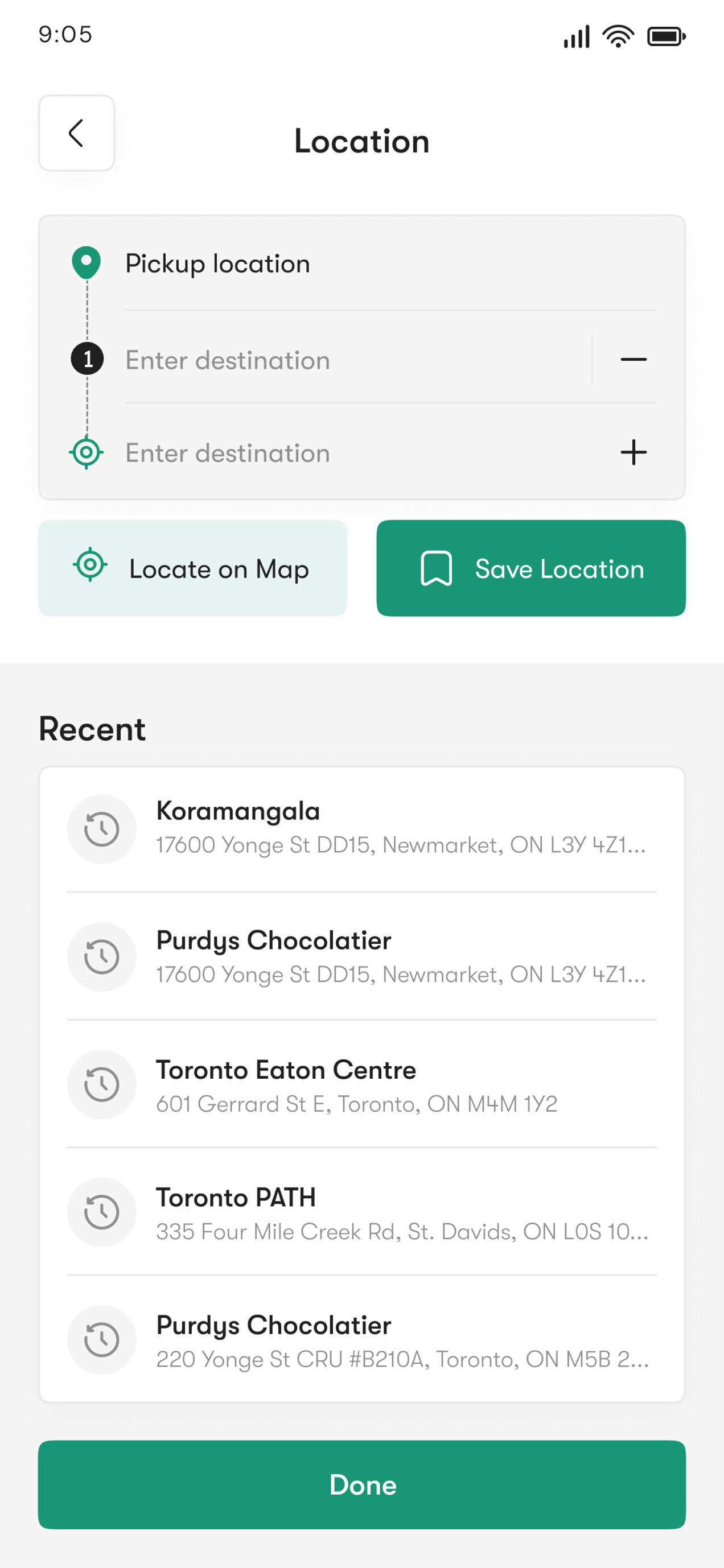 Set Your Pickup Location